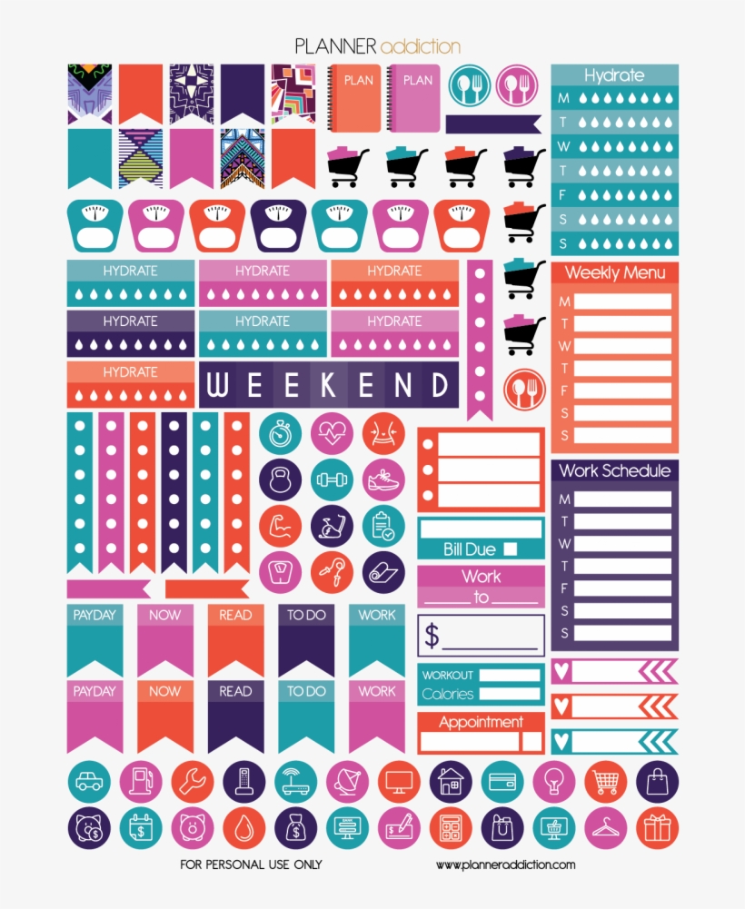 Materials Needed - - Planner Stickers And Planner Addiction, transparent png #8261308