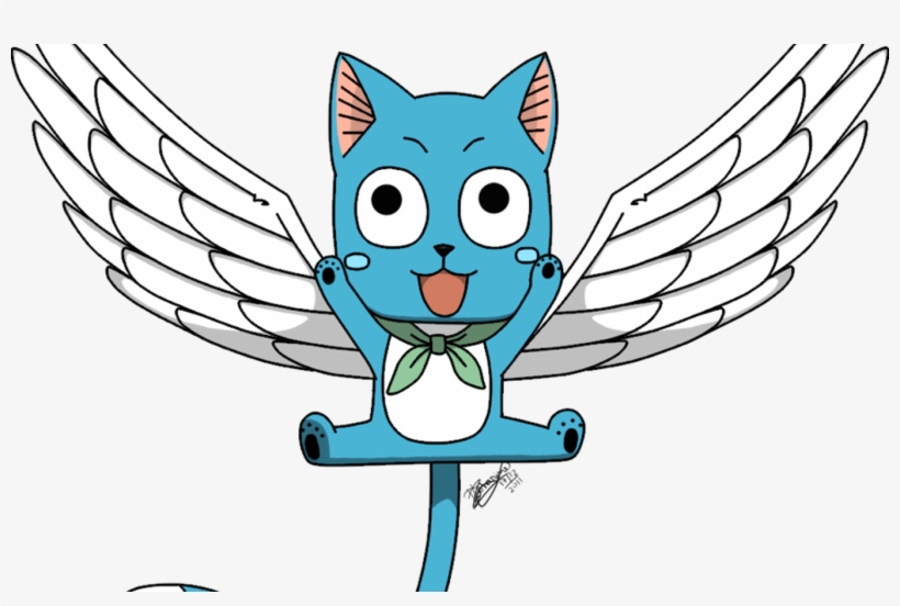 Happy The Cat From Fairy Tale Happy Fairy Tail By Png Fairy Tail Happy Free Transparent Png Download Pngkey
