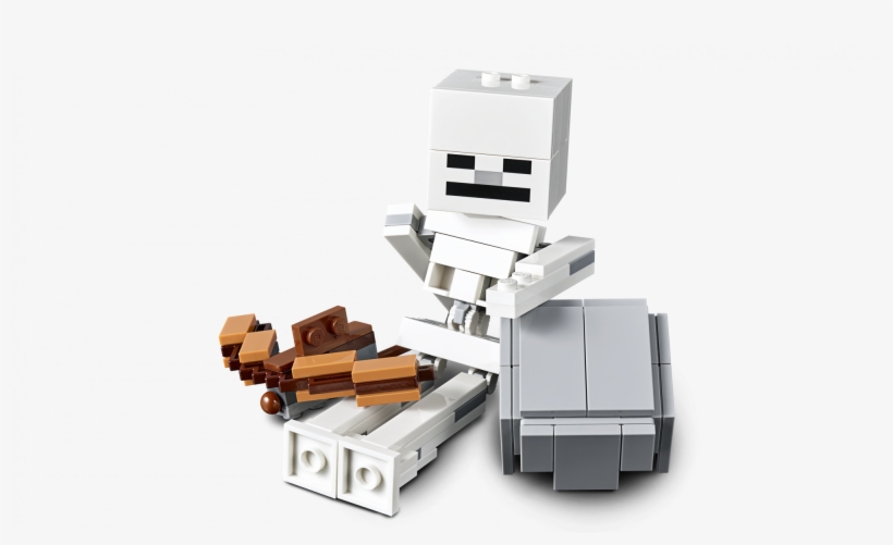 Lego Minecraft Bigfig Skeleton Magmakuubikuga - Lego Minecraft Skeleton Bigfig, transparent png #8261646
