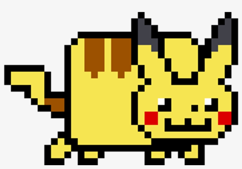 Pikachu Sticker - Nyan Cat Pikachu, transparent png #8262110