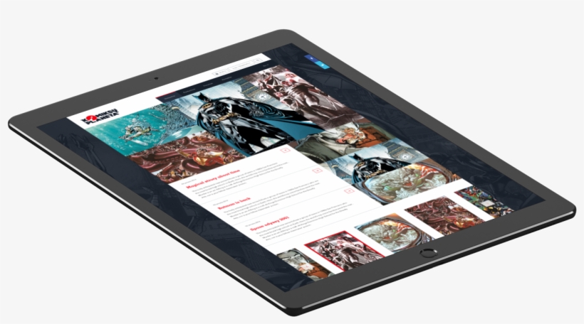 It's A New Comics E Shop Aimed To Satisfy Both Rookie - Tablet Computer, transparent png #8262189