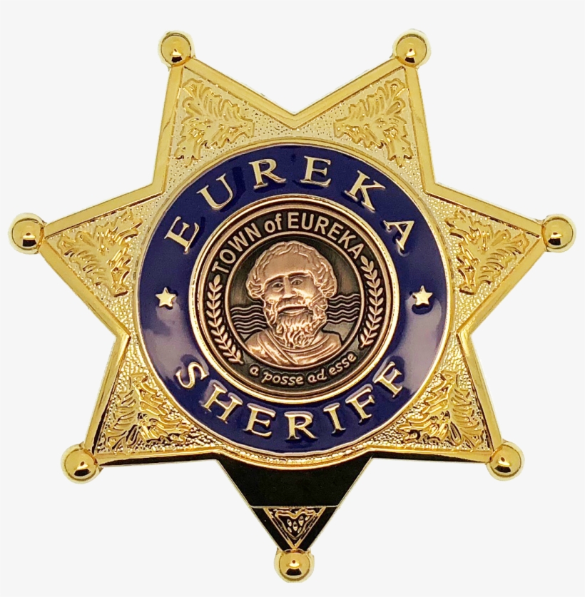 Eureka Town Sheriff Star Badge - Badge, transparent png #8262614