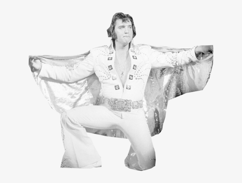 Elvis Presley - Elvis White Jump Suit, transparent png #8262776