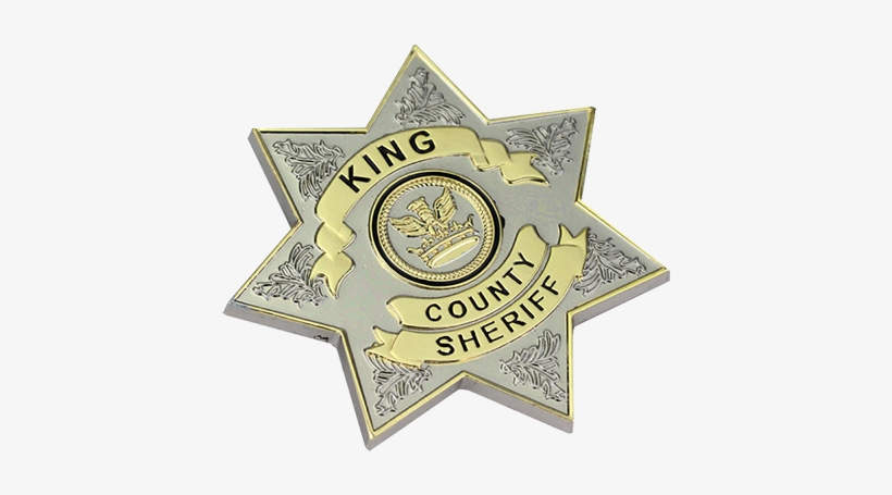 Metal Badge Star Shaped King Country Sheriff Metal - Label, transparent png #8263057