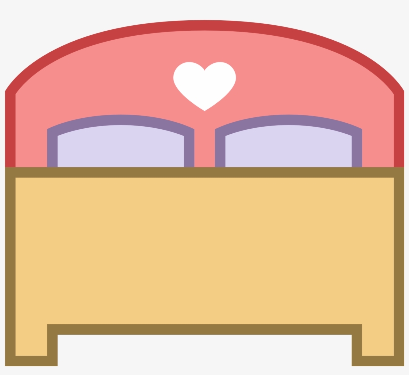 Double Bed Icon - Sleeping In Bed Icon, transparent png #8263491