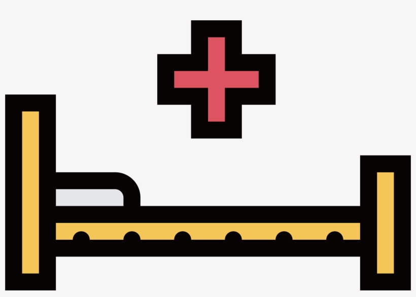 Hospital Bed Medicine Icon - Hospital, transparent png #8263586
