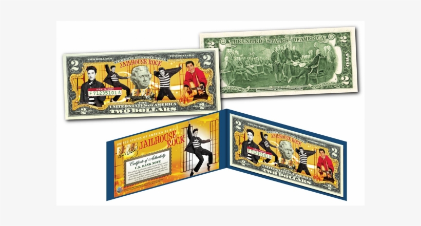 Elvis Presley * Jailhouse Rock * Officially Licensed - Donald Trump 2 Dollar Bill, transparent png #8263623