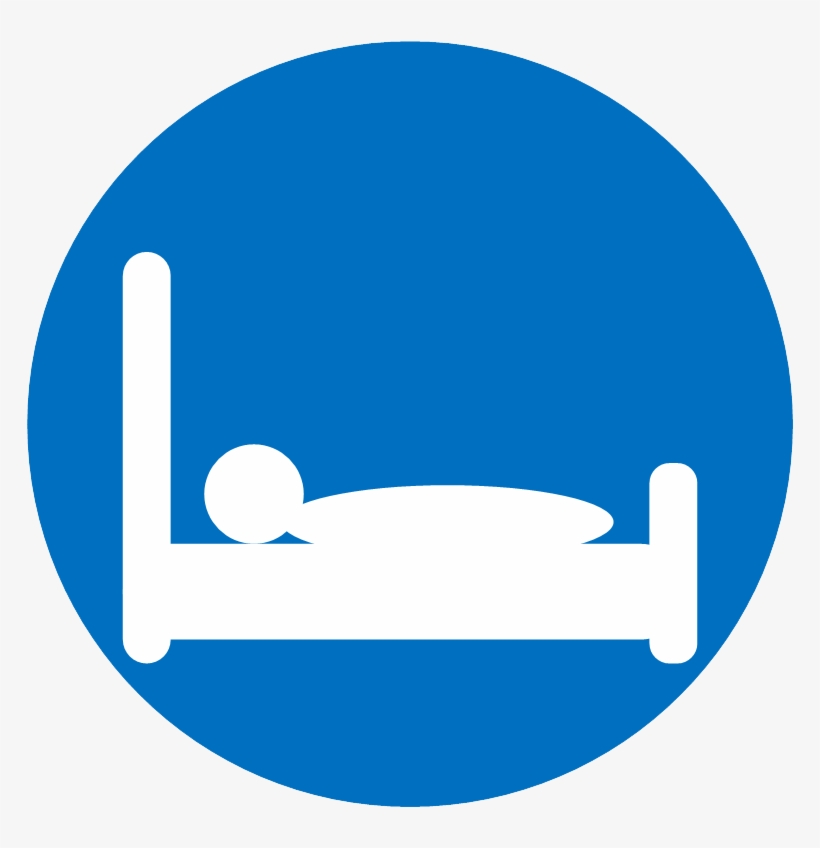 Vector Icon Of Person Lying In Bed - Lodging Icon, transparent png #8263774