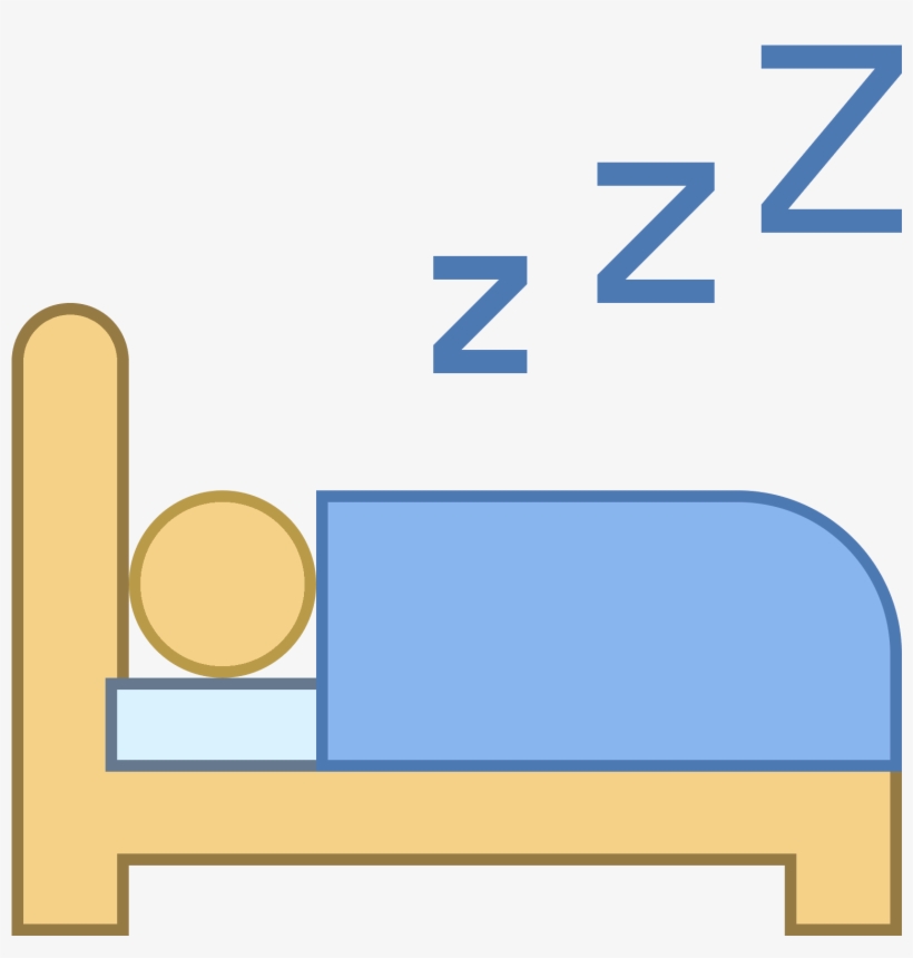 Clip Royalty Free Download Sleeping In Png Icon Seen - Sleeping In Bed Icon, transparent png #8263799
