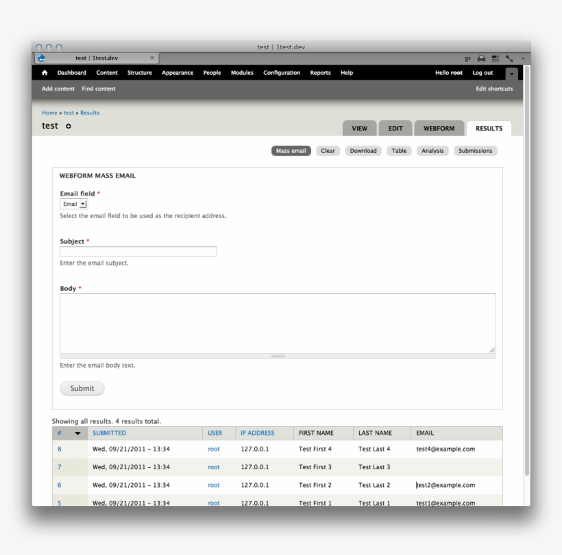 Webform Mass Email Form - Web Form In Email, transparent png #8264052