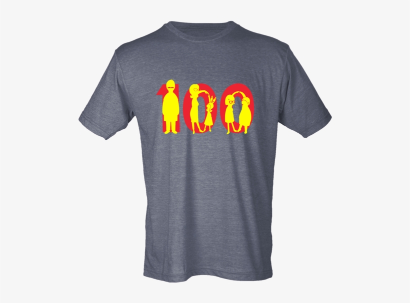 Bob's Burgers Commemorative "100 Episodes" - Funny Peta Shirt The Back, transparent png #8265560