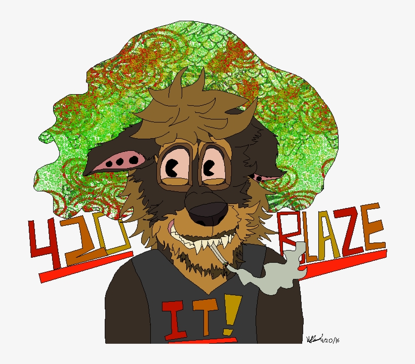 Blaze It - Cartoon, transparent png #8266000