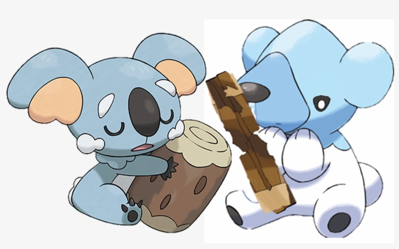 Komala Cubchoo Pokemon Sun Moon Panda Bear Log Pokemon Sun And Moon Panda Free Transparent Png Download Pngkey