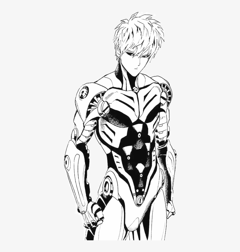 #genos Android Sem Roupa Para Colorir #onepunchman - Genos One Punch Man Para Colorir, transparent png #8266290