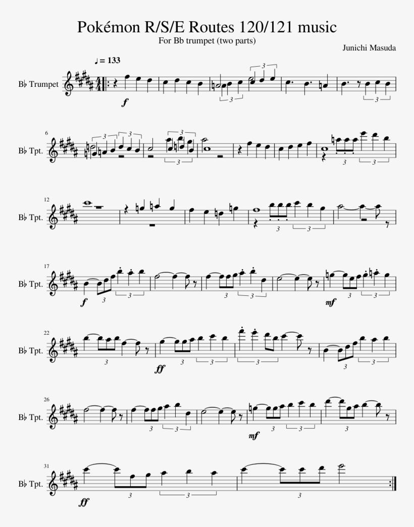 Pokémon Adventures , Vol - Dragonhunter Violin 1 Sheet Music, transparent png #8266657