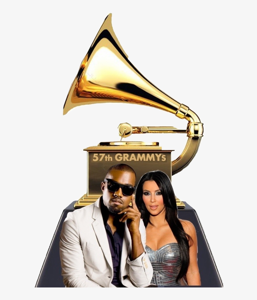 Kim Kardashian Short Hair Grammys Kanye West Grammy - Estatuilla Grammy, transparent png #8267956