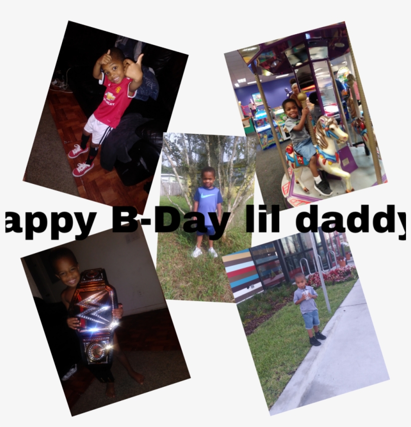 Lil Daddy 4th Birthday Happy B-day Lil Daddy - Collage, transparent png #8268178