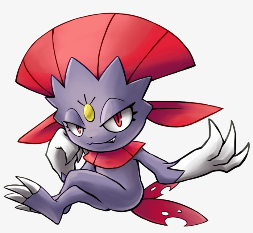 Azhar,the Weavile - Cartoon, transparent png #8268180