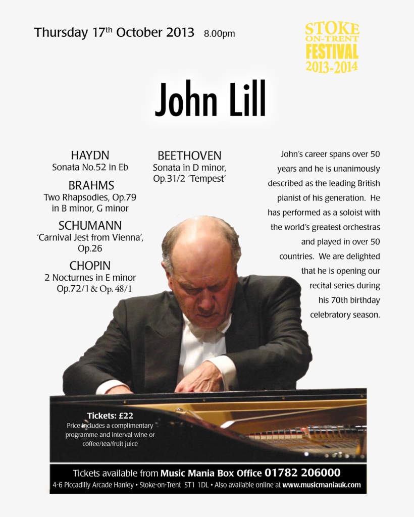 Hohn Lil At The Forum Theatre In Hanley On October - Harpsichord, transparent png #8268476