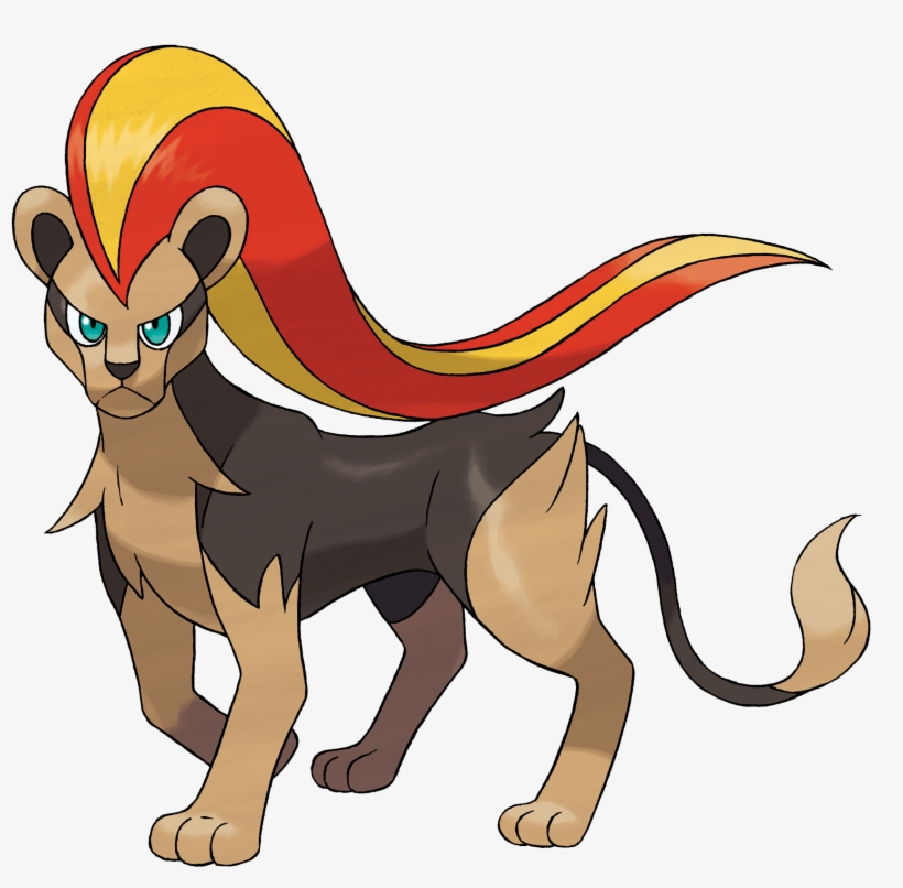 Female Pyroar - Pyroar Female, transparent png #8268644