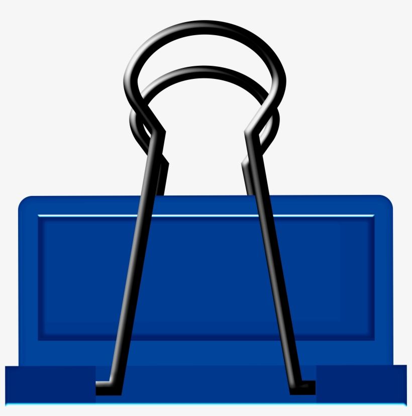 Blue Binder Clip Art, transparent png #8268787