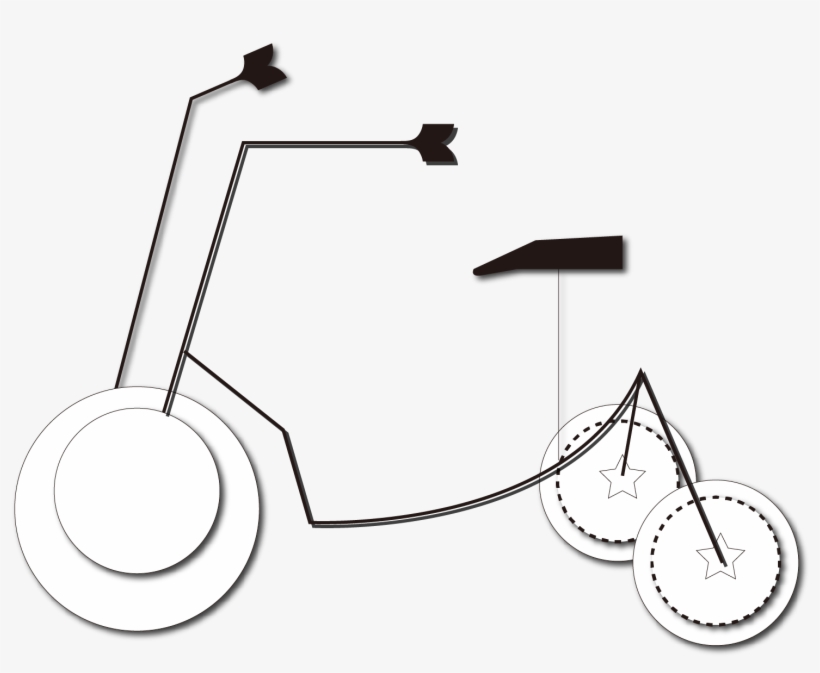 Cycling Bicycle Vector Element Png And Image - Line Art, transparent png #8269118