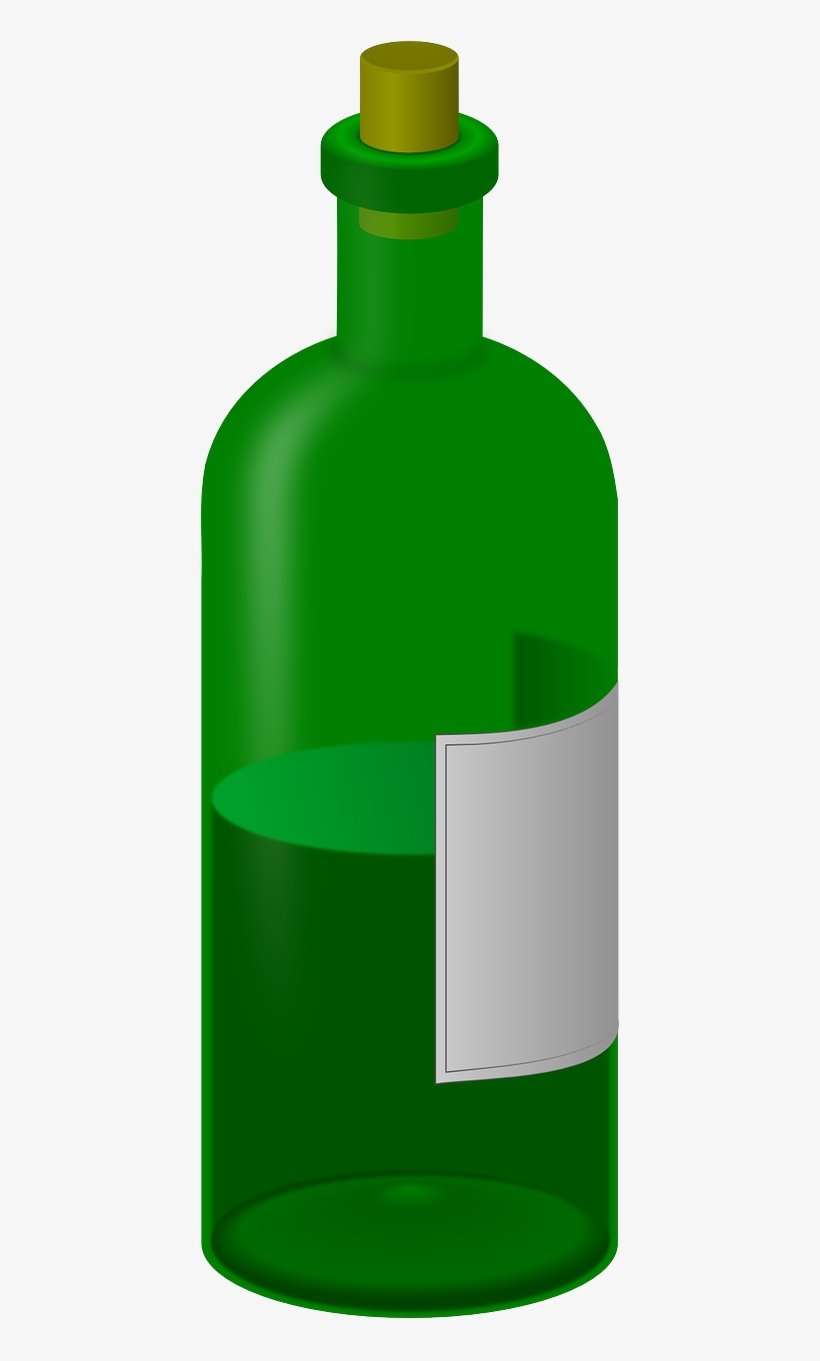 Wine,bottle,label,wine Bottle,blank Label,blank,white - Glass Bottle, transparent png #8269290
