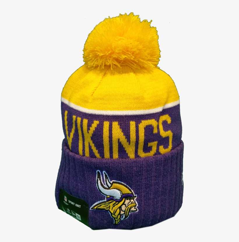 Minnesota Vikings Sideline Knit Pom Toque More Than - Minnesota Vikings Toque, transparent png #8269608