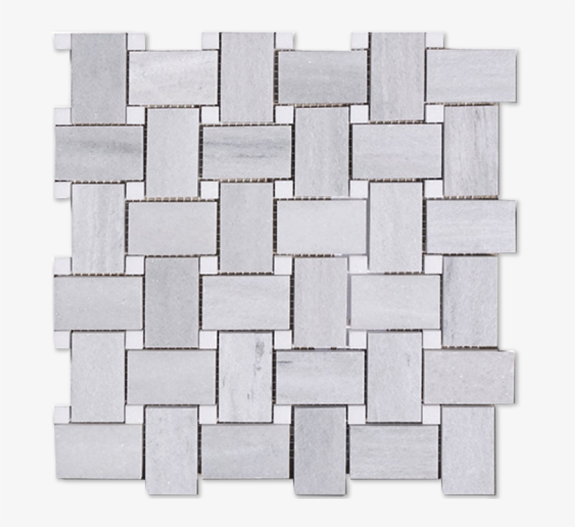 Basketweave Ash Gray Honed - Floor, transparent png #8270049