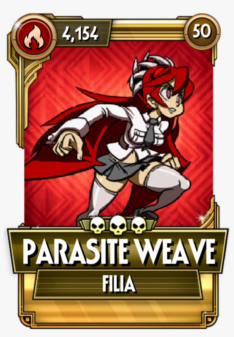Parasite Weave - Skullgirls Valentine Silent Kill, transparent png #8270232