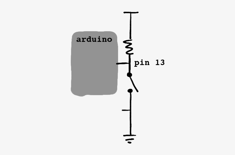 A Button Reading Into An Arduino - Diagram, transparent png #8271704