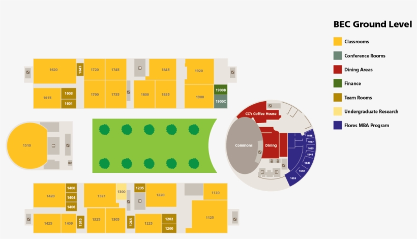 Bec Ground Level Map - Lsu Ej Ourso College Of Business Map, transparent png #8272346