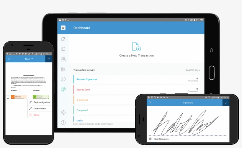 Try Onespan Sign E-signatures Free For 30 Days - Smartphone, transparent png #8272857