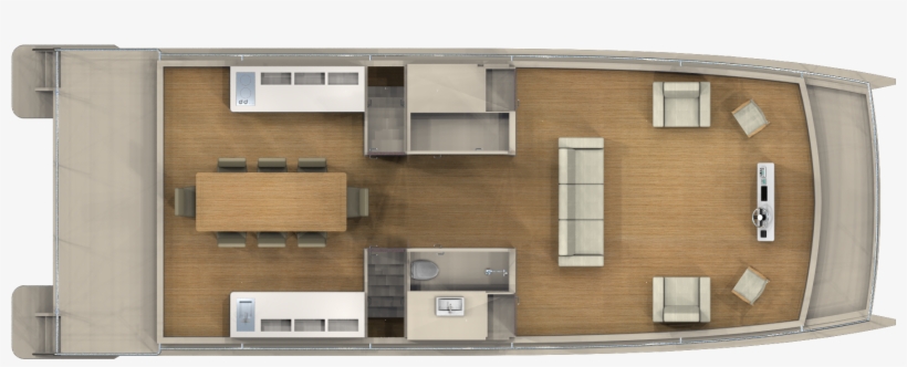 Three Awesome Variations Of The Mothership Houseboat - Floor Plan, transparent png #8274204