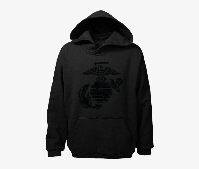 Blackout Ega Usmc Hoodie - Sweatshirt, transparent png #8275020