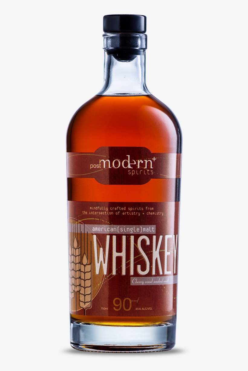 American Malt Whiskey - Glass Bottle, transparent png #8275519