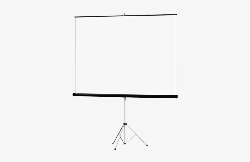 8′ Tripod Projection Screen - Projection Screen, transparent png #8276289