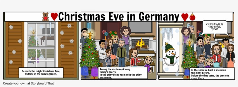 Christmas Eve In Geramny - Cartoon, transparent png #8276637