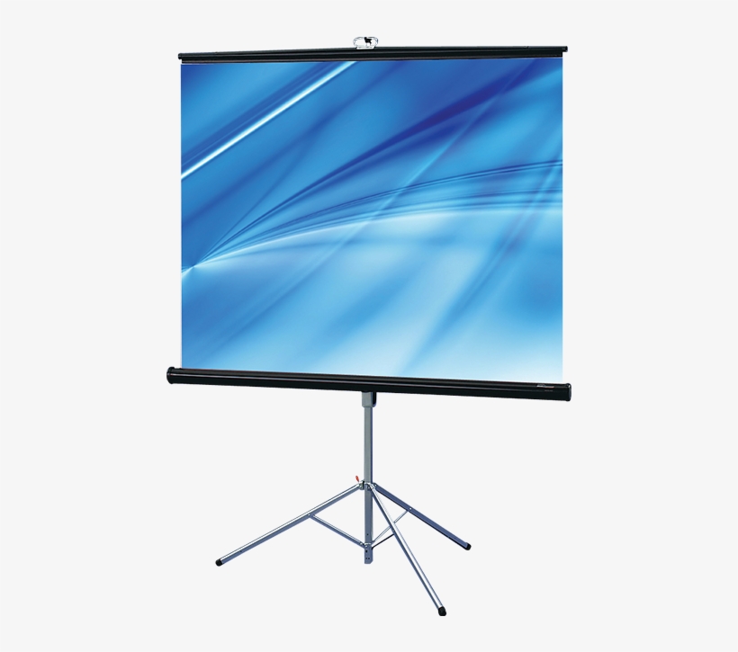 Projection Screen With Tripod Stand - 蓝 色 背景 素材, transparent png #8276776