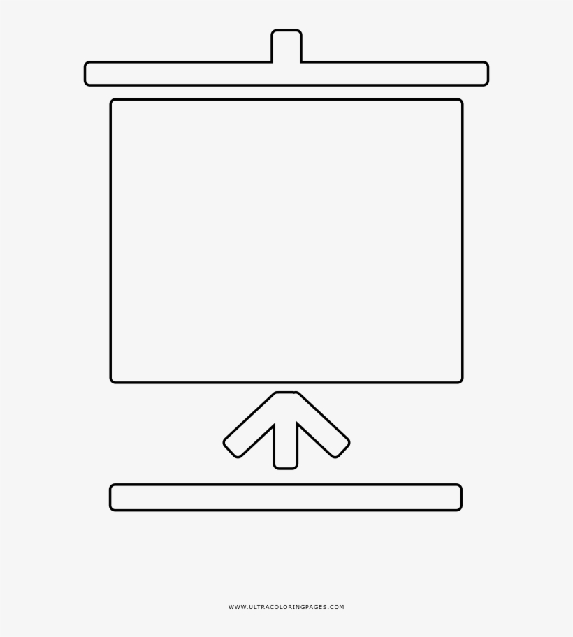Projector Screen Coloring Page - Diagram, transparent png #8276923