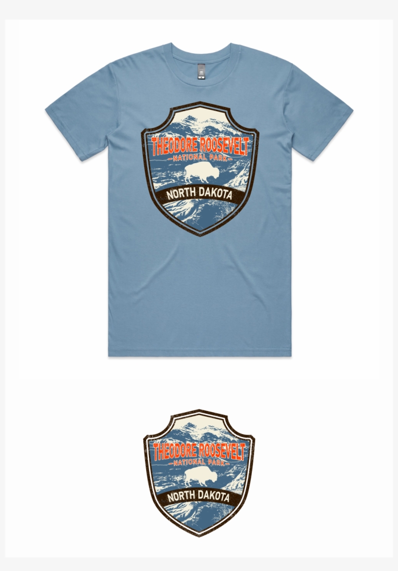 Personable, Masculine T-shirt Design For Theodore Roosevelt - Emblem, transparent png #8277136