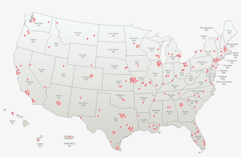 It Has Grown In Both Size And Capability To Meet Changing - Map Of The United States Black Background, transparent png #8277955