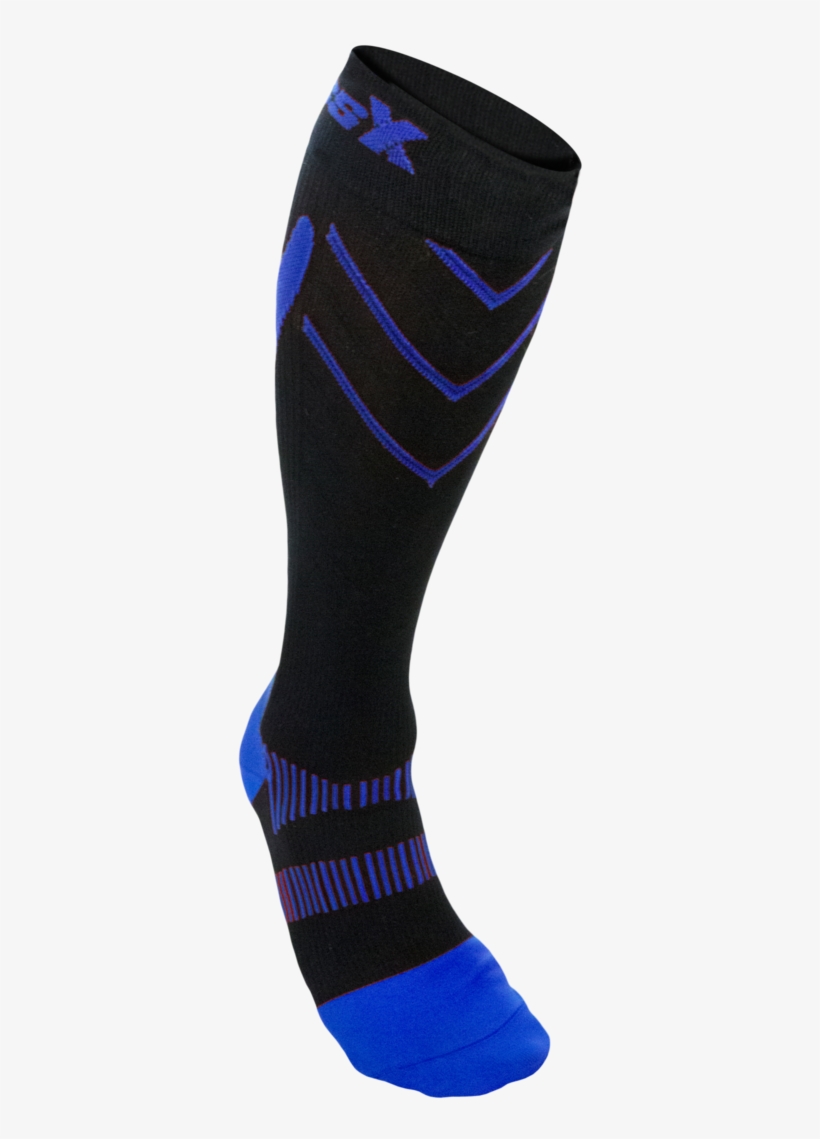 X200, 15-20 Mmhg, Knee High, Compression Socks, Royal - Hockey Sock, transparent png #8278197