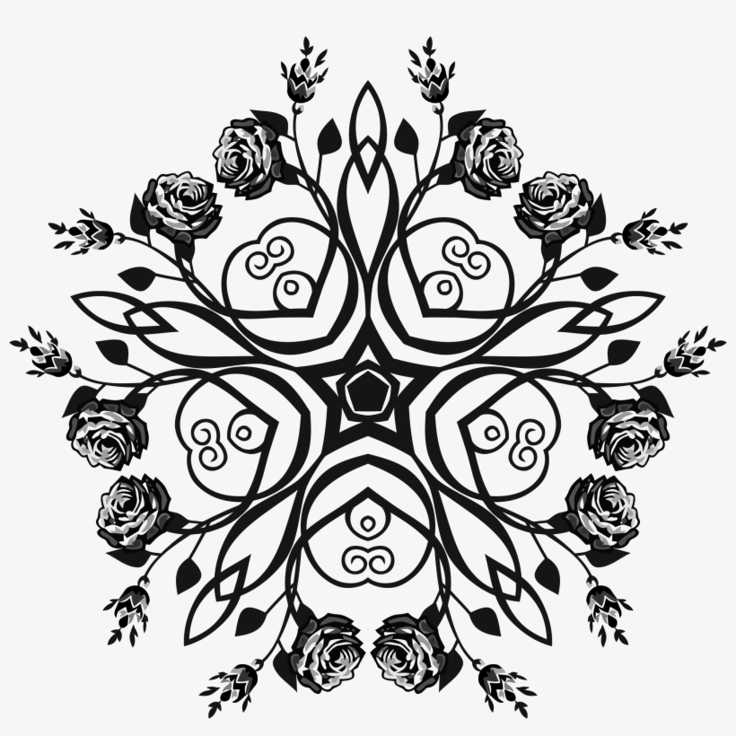 This Free Icons Png Design Of Rose Floral Flourish, transparent png #8278930