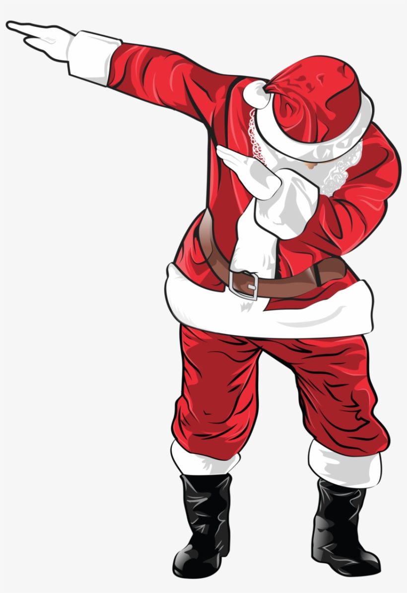 Xmas Dabbing Santa Large, transparent png #8279257