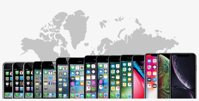 12 Year Anniversary Of The Iphone - World Map Infographic Png, transparent png #8279261