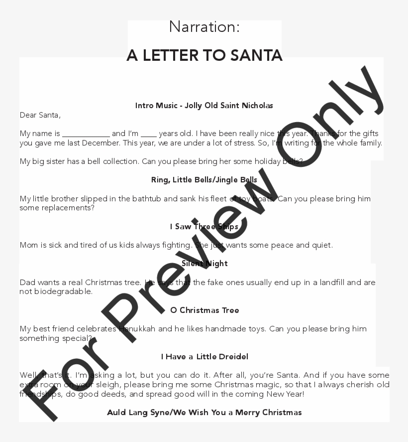 A Letter To Santa Thumbnail - Document, transparent png #8279652