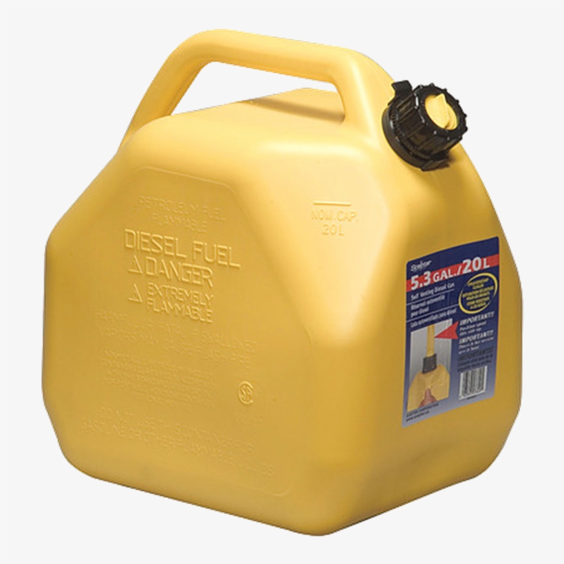 Jerrycans Mounted On Rear Wheel - Diesel Jerry Can, transparent png #8279726
