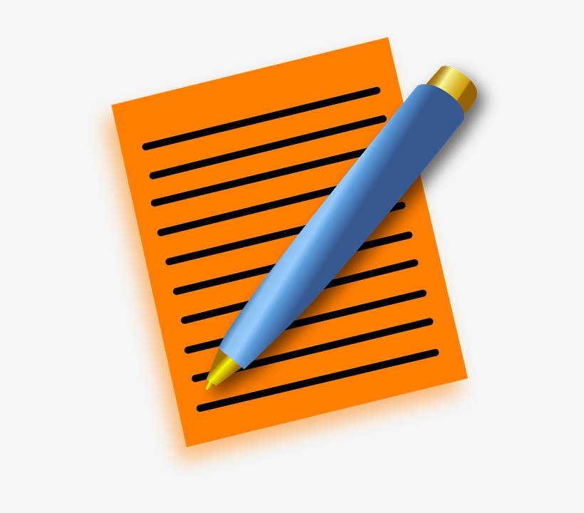 Cartoon Paper And Pen - Free Transparent PNG Download - PNGkey