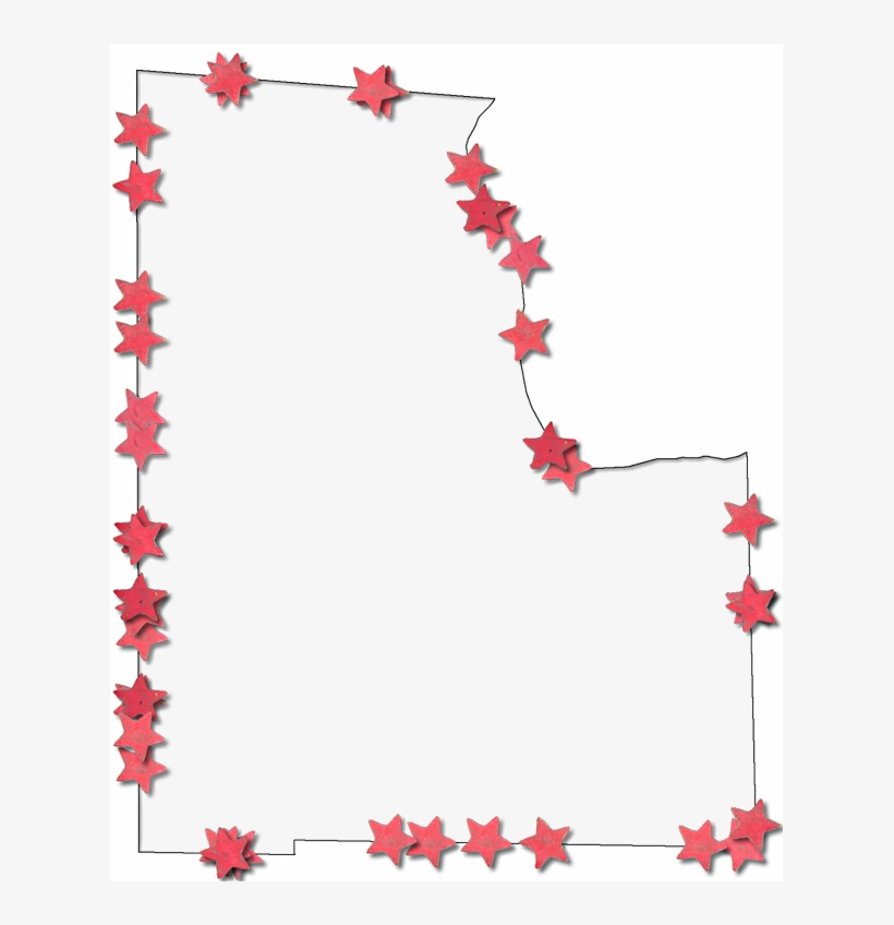 A Map Of Baker With A Thin Black Outline, Inner Drop - Paper, transparent png #8280087